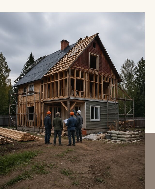 Реконструкция дачного дома в Назрани под ключ с проектом
